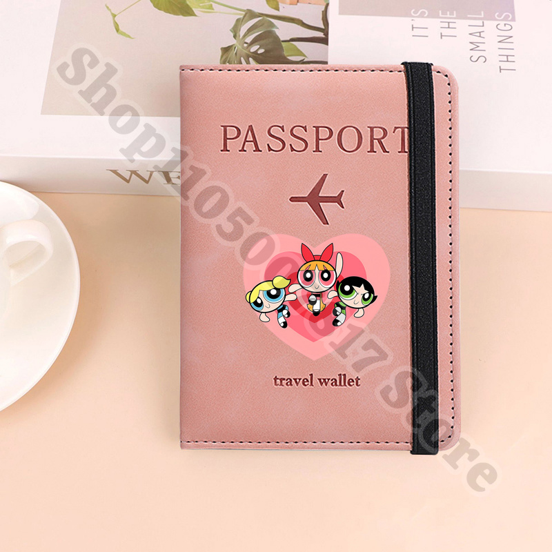 Travel Accessories Girly - Kawaii The Powerpuffs Girls Cute Passport