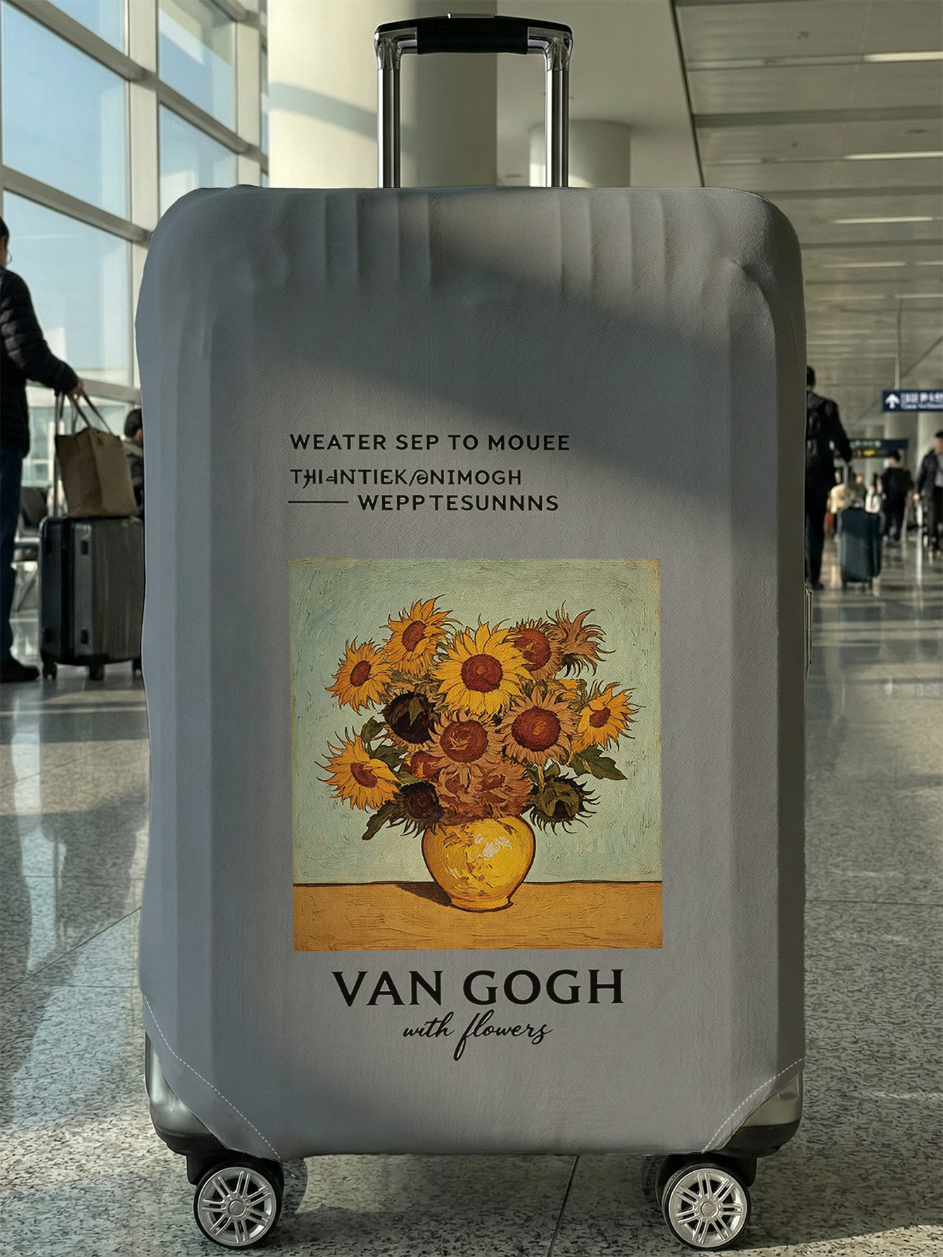 Travel Van Accessories - Van Gogh Sunflowers Vintage Art Luggage