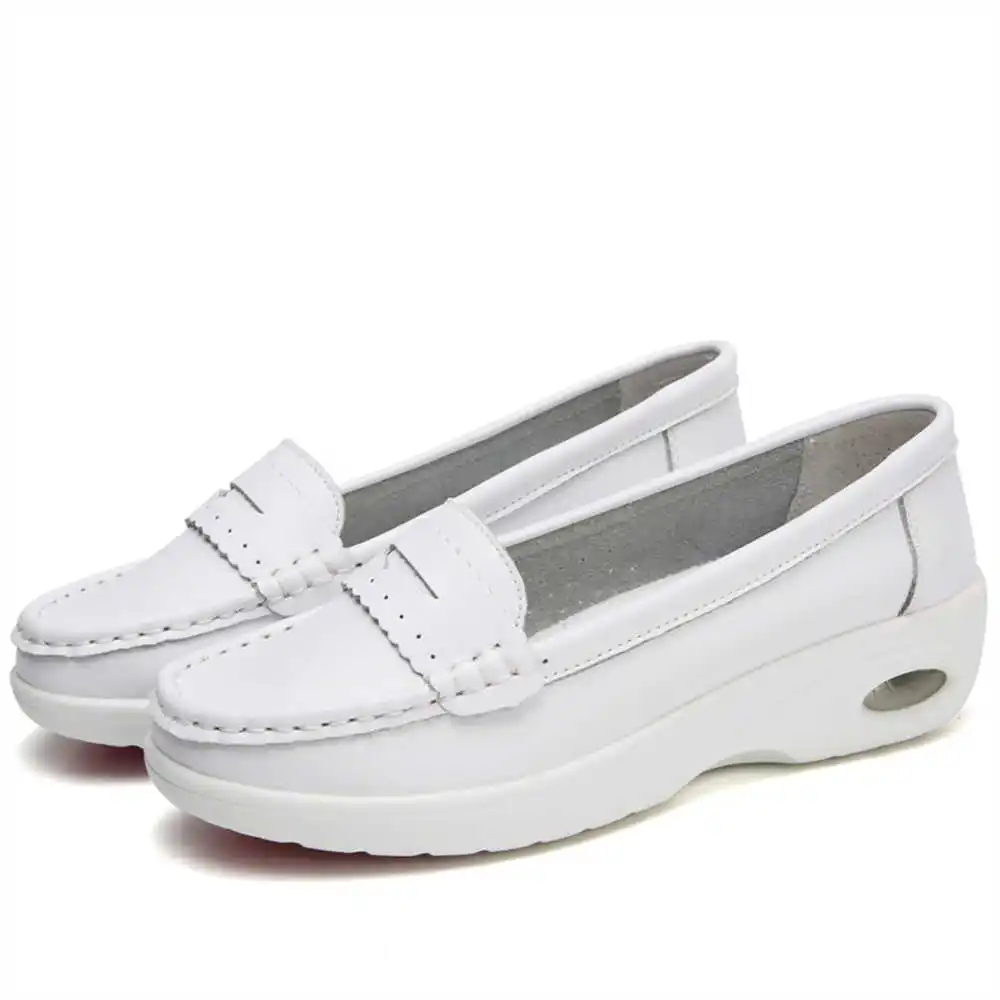 Thick Sole Slipon White Traine - Travel Accessories On Sale reseña y precio