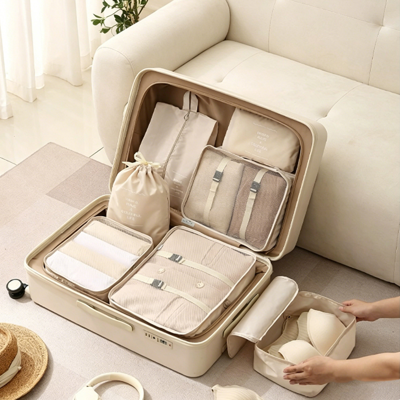 7-Piece Packing Cubes Set - Tr - Travel Accessories In Bulk reseña y precio