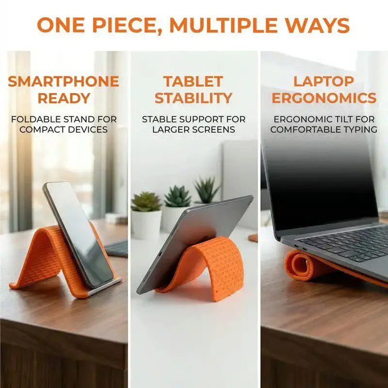 Silicone Foldable Phone Stand  - Travel Accessories To Gift reseña y precio