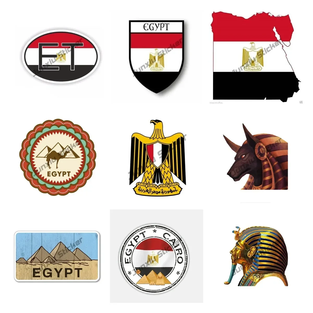 Egypt Flag Decal Sticker Egypt - Travel Accessories Egypt reseña y precio