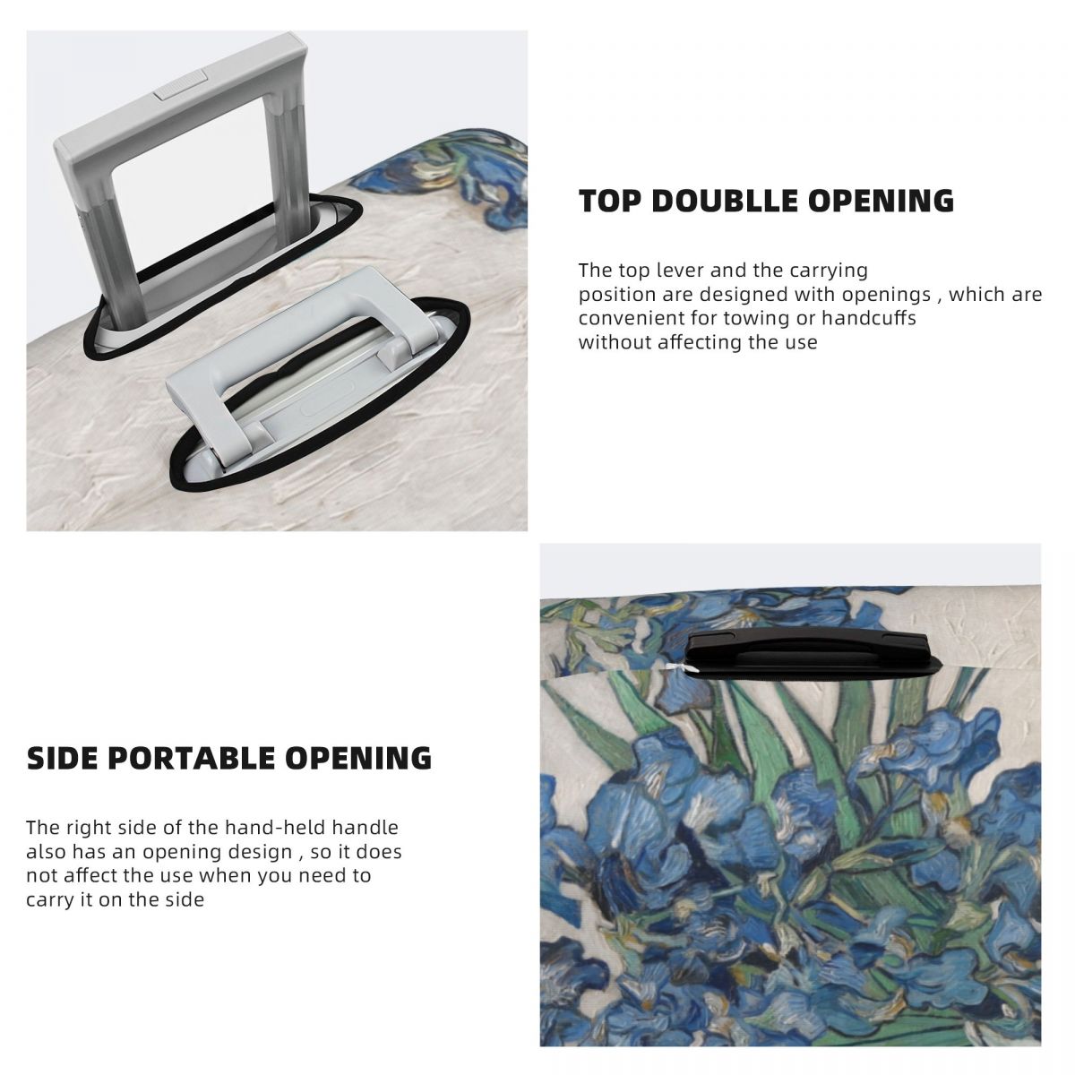 Custom Vincent Van Gogh Irises - Travel Van Accessories reseña y precio