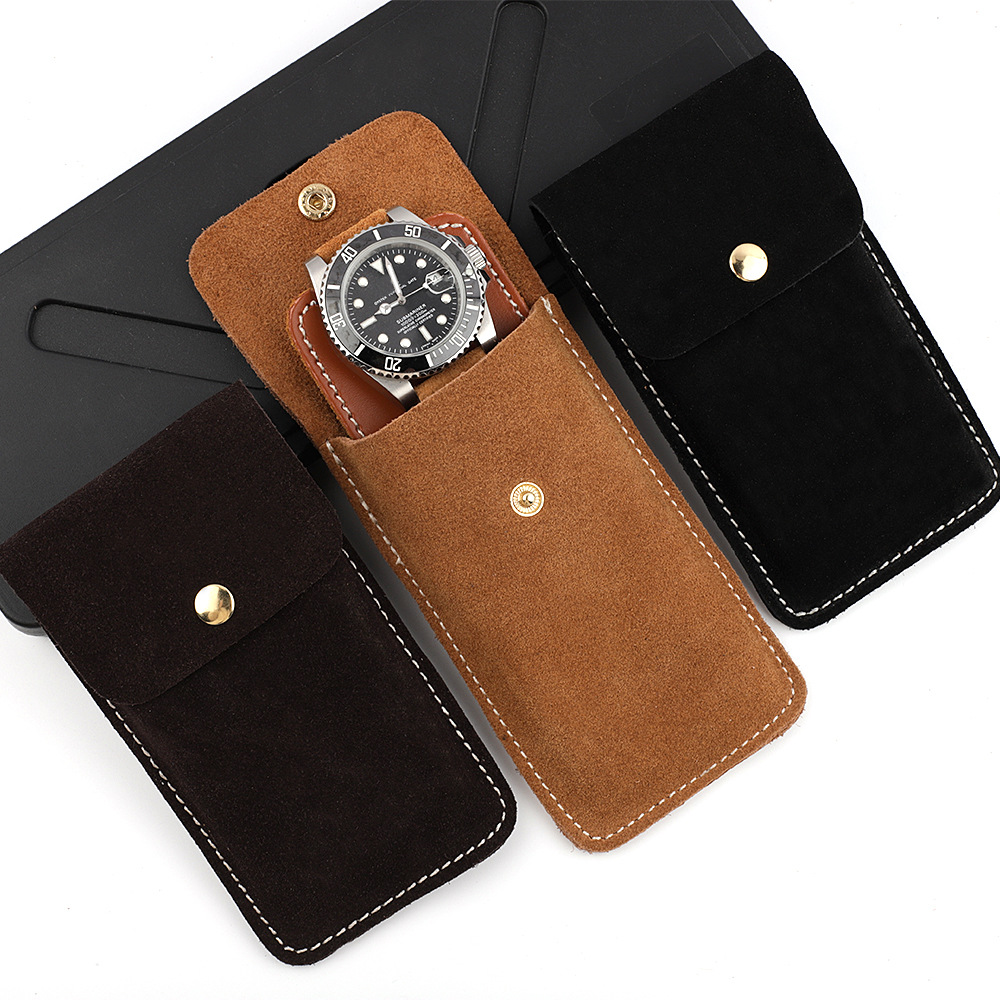 Suede Leather Watch Storage Ba - Travel.Accessories News reseña y precio