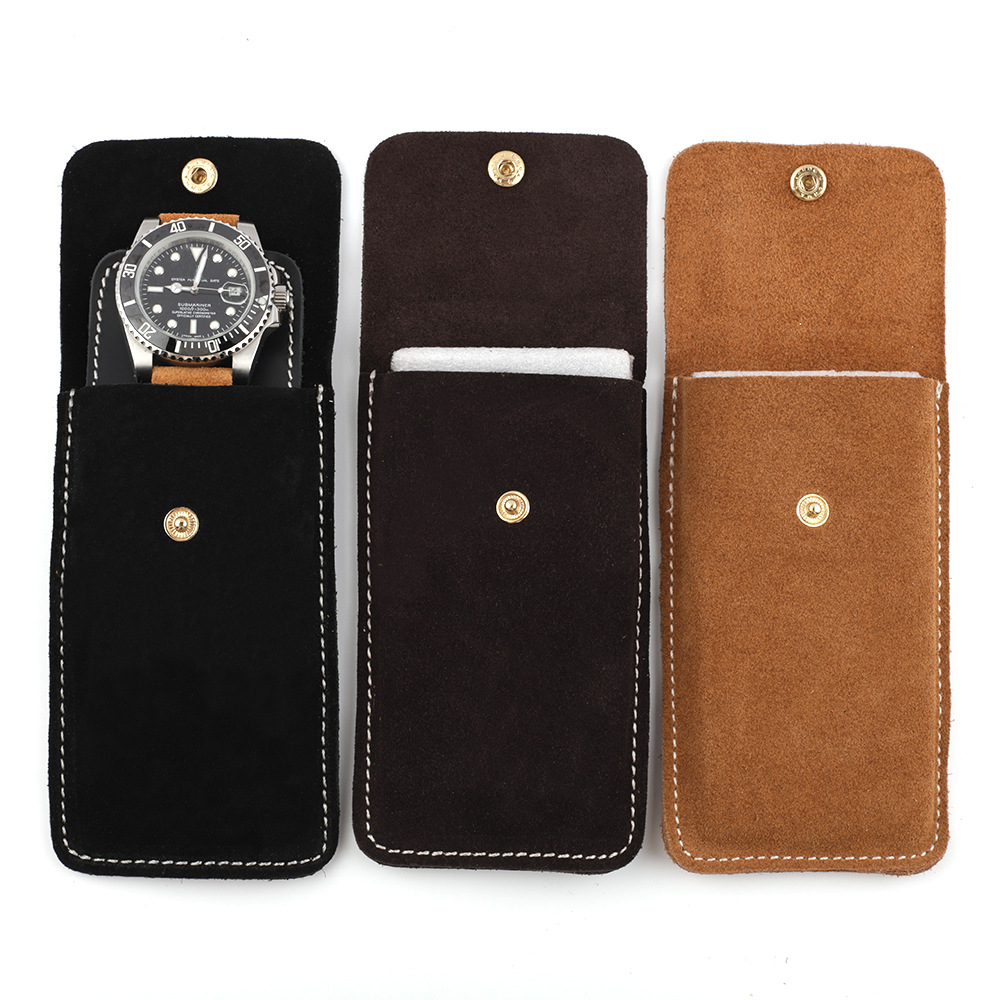 Suede Leather Watch Storage Ba - Travel.Accessories News reseña y precio