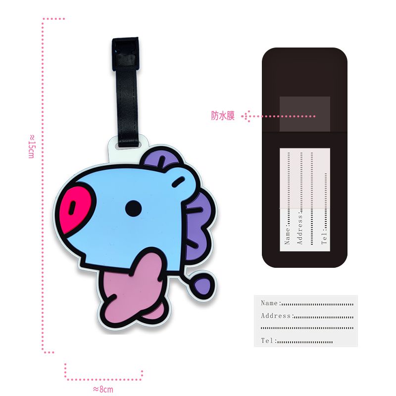 BT21 cartoon cute keychain Kaw - Travel Accessories To Gift reseña y precio