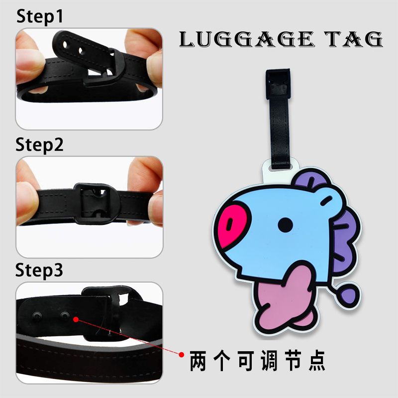 BT21 cartoon cute keychain Kaw - Travel Accessories To Gift reseña y precio