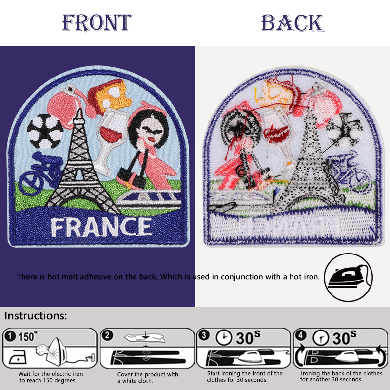 3Pcs European Country Art Embr - Travel Accessories Sewing Patterns reseña y precio
