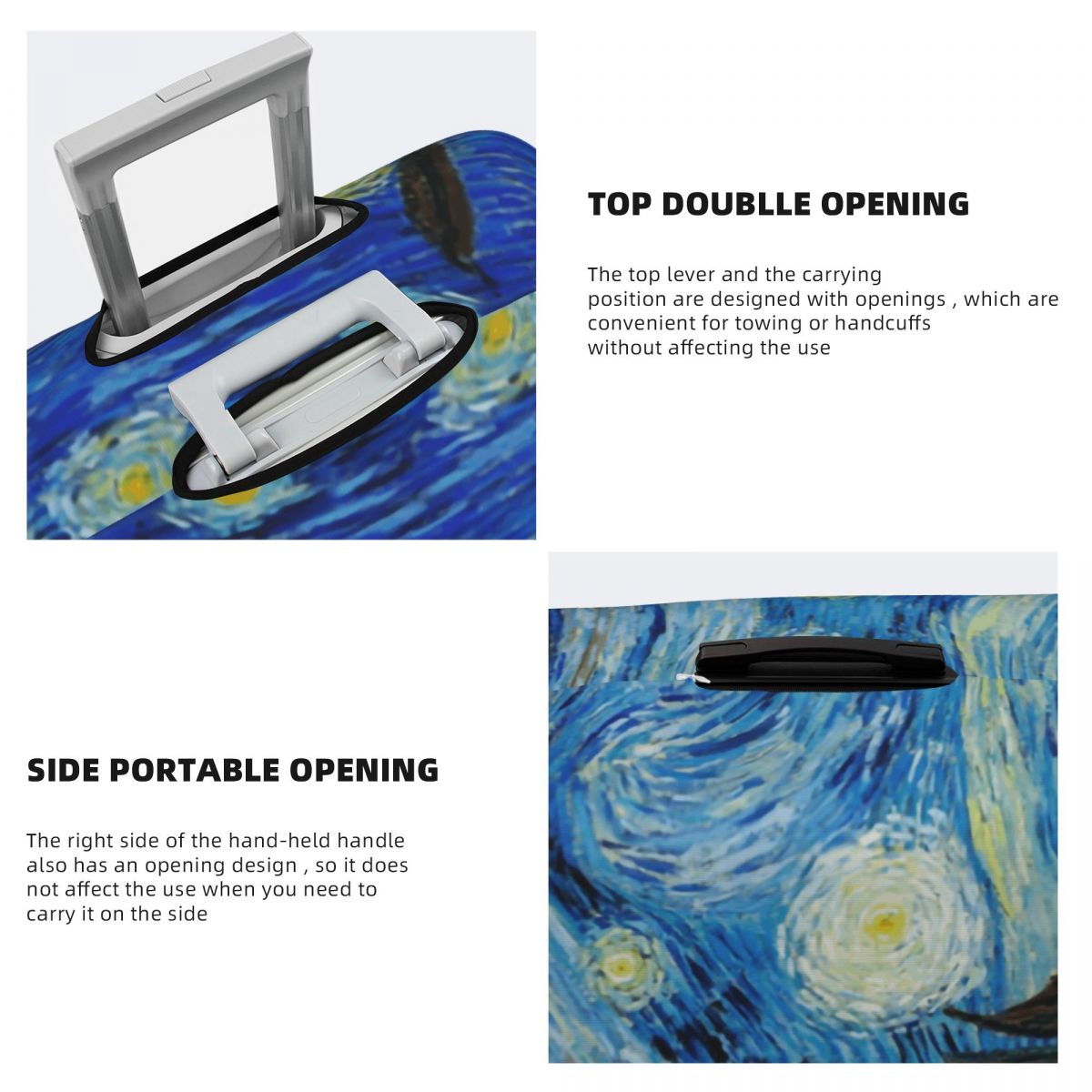 The Starry Night Luggage Cover - Travel Van Accessories reseña y precio