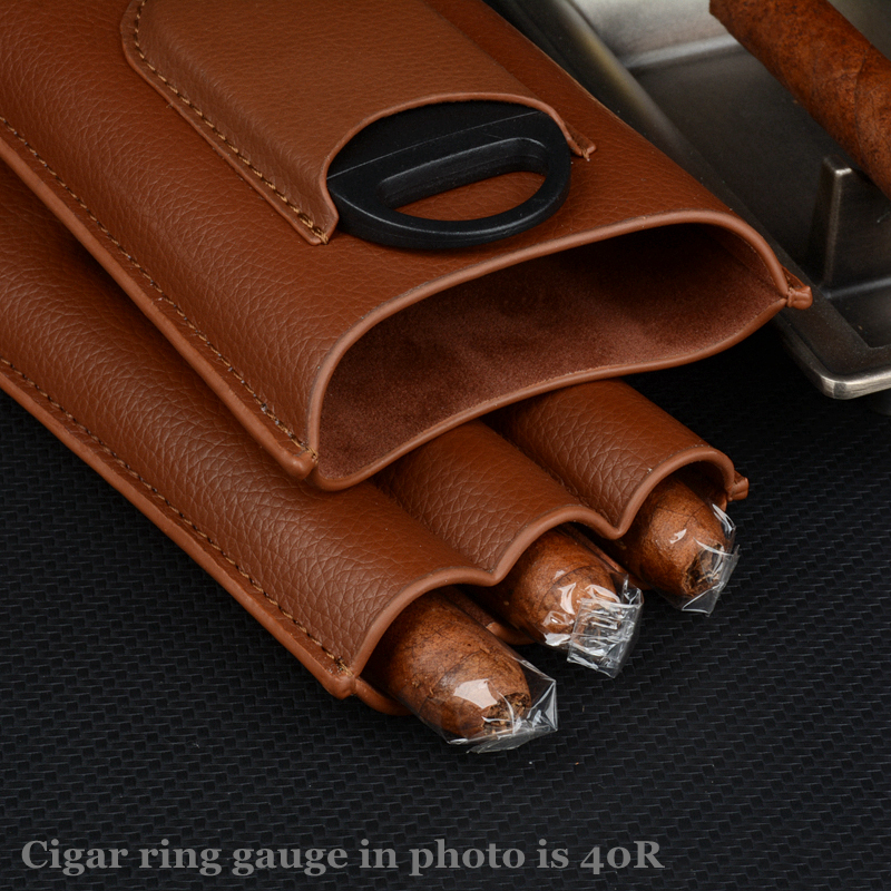 Leather Cigar Case Brown Cigar - Travel Accessories On Sale reseña y precio