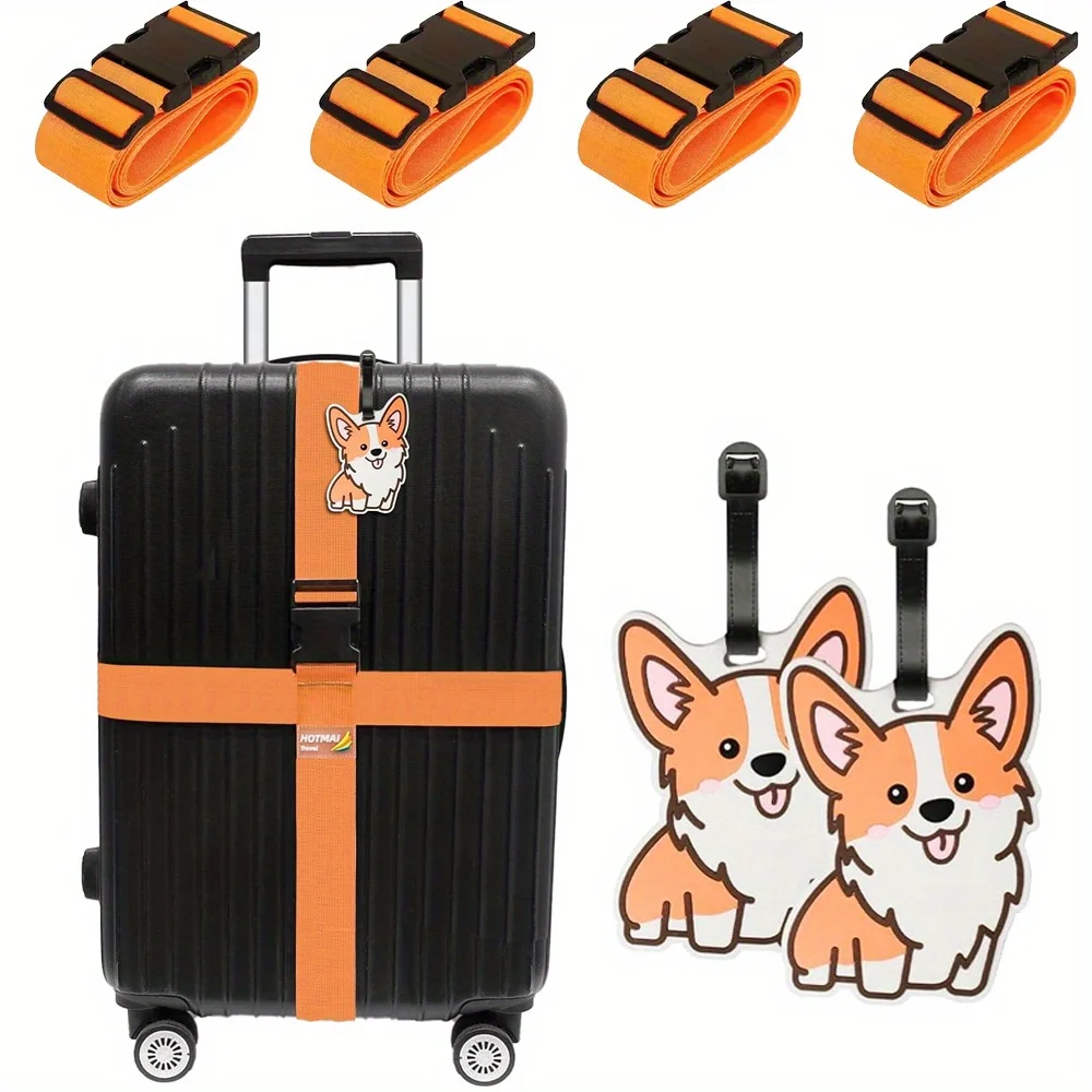 6 Pack Luggage Straps Luggage  - Travel Accessories In Bulk reseña y precio